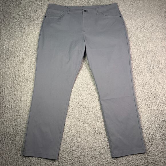 Public Rec Pants Mens 38x28 Gray Dealmaker Workday 2.0 Five Pocket Chino - Picture 2 of 10